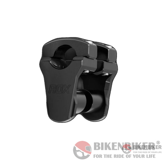 Pivoting Handlebar Risers – 44Mm Rise 26Mm Anodized Black- Rox Speed Fx