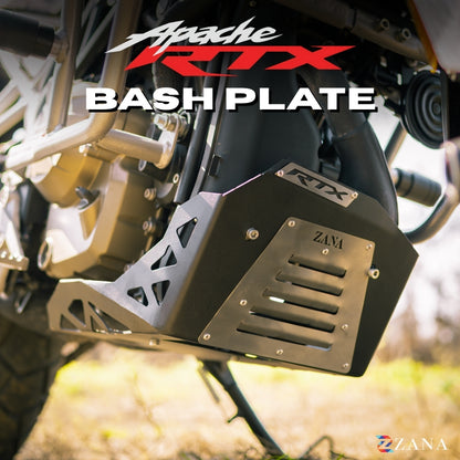 Bash Plate For TVS Apache RTX 300 (MS, Black) - Zana