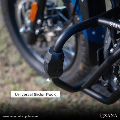 Zana- CRASH GUARD WITH SLIDER PUCK BLACK FOR KTM DUKE 390/250/200/390m  - zana
