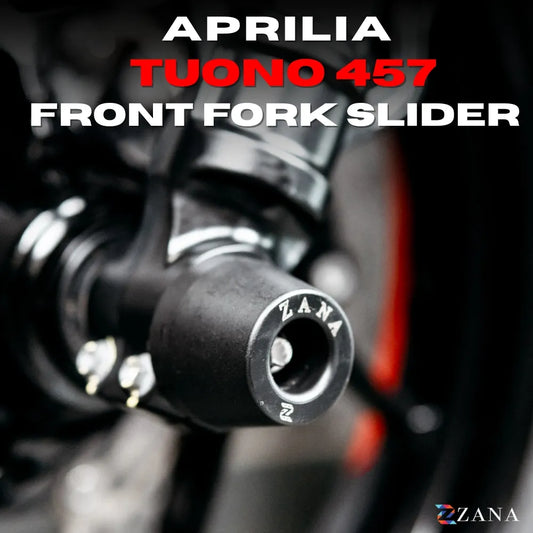 Front Fork Slider For Aprilia Tuono/RS 457 (Black) - Zana