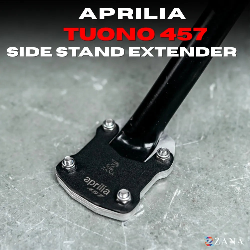 Side Stand Extenders For Aprilia Tuono/RS 457 (Black) - Zana