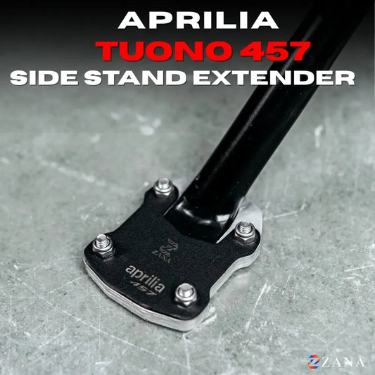 Side Stand Extenders For Aprilia Tuono/RS 457 (Black) - Zana