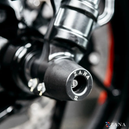 Front Fork Slider For Aprilia Tuono/RS 457 (Black) - Zana