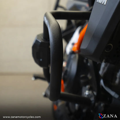 Zana- CRASH GUARD WITH SLIDER PUCK BLACK FOR KTM DUKE 390/250/200/390m  - zana