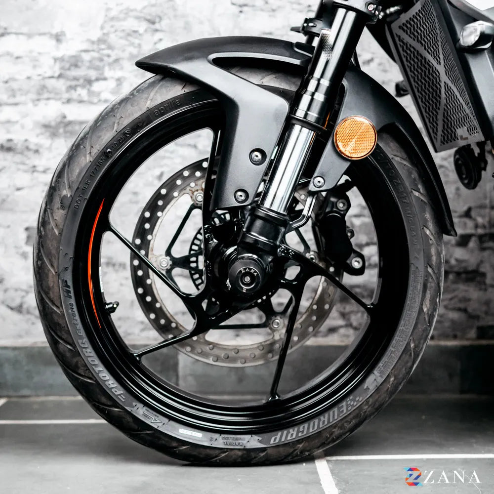 Front Fork Slider For Aprilia Tuono/RS 457 (Black) - Zana