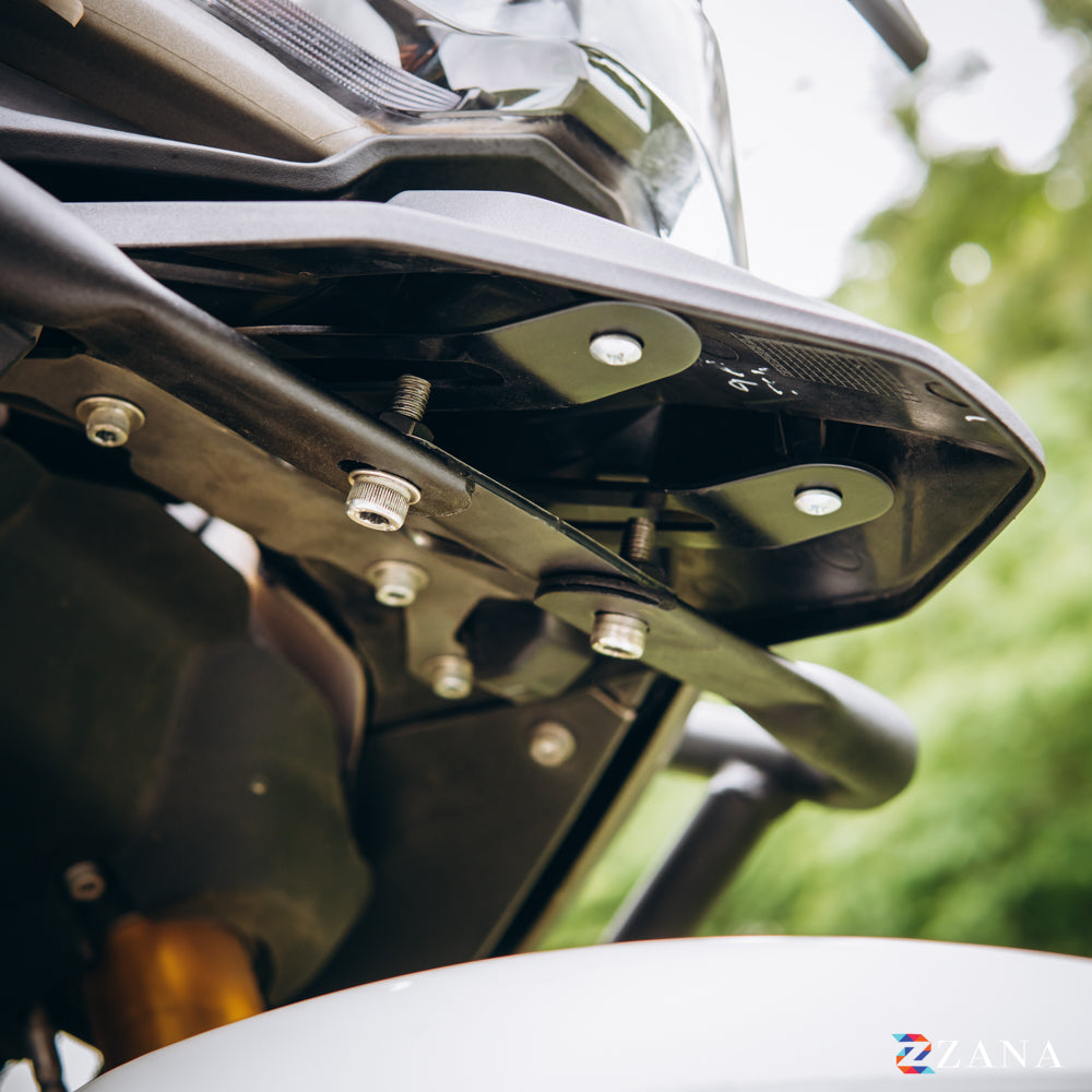 Upper & Lower Crash Guard With Slider Combo (Black) For TVS Apache RTX300 - Zana