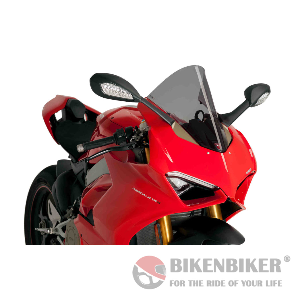 Racing Screen For Ducati Panigale V4 2018 - Puig Dark Smoke