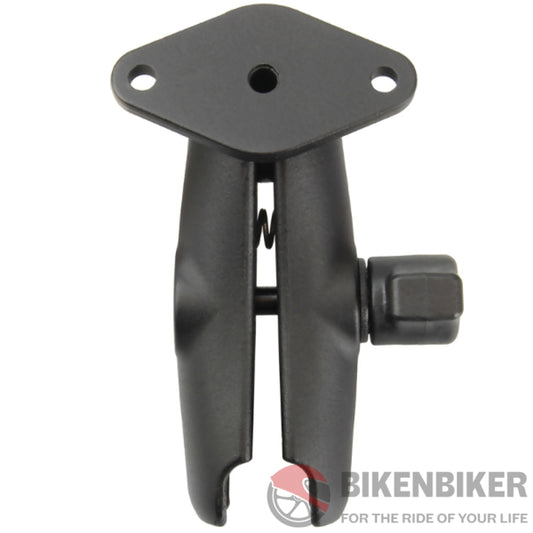 Ram Mounts Double Socket Arm With Diamond Plate Ram Accessory