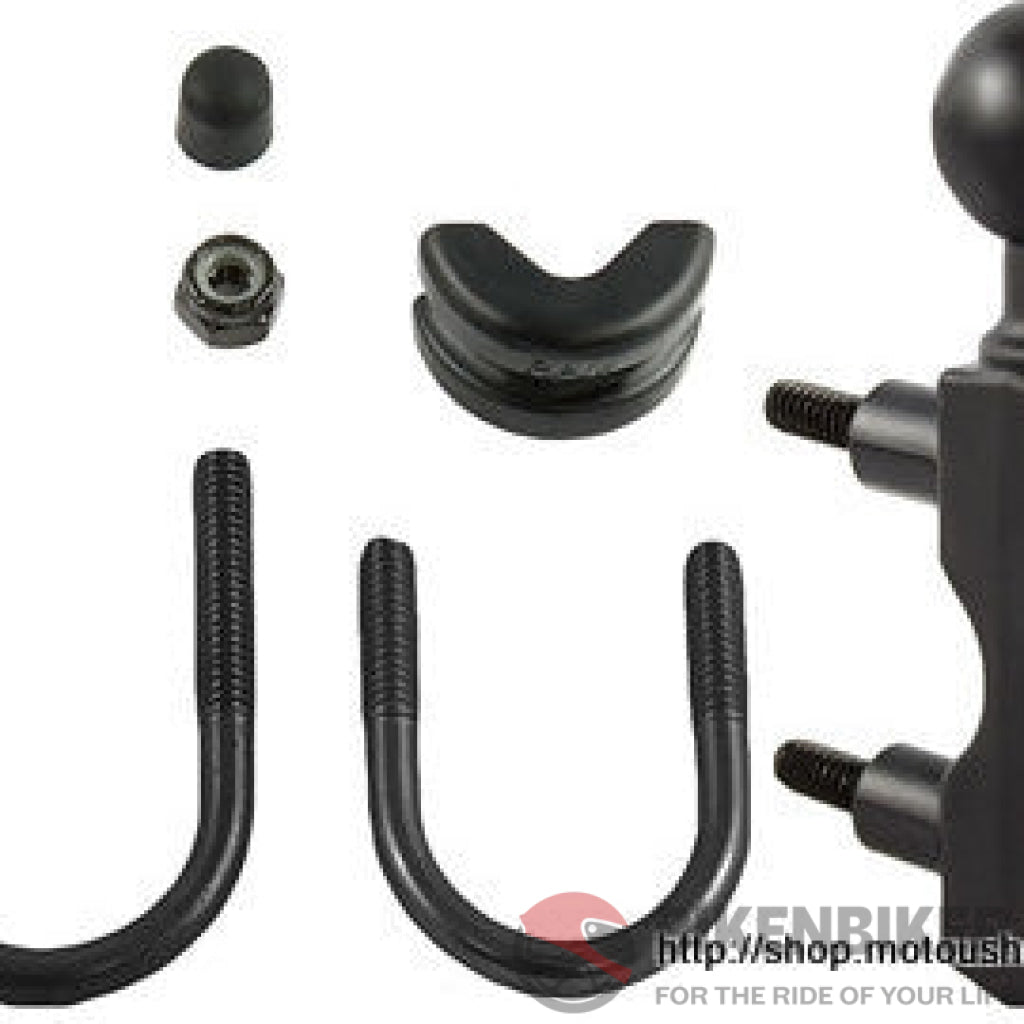 RAM Motorcycle Combination Base for Handlebar or Brake/Clutch Reservoir with 1" Ball RAM Mount - Bike 'N' Biker