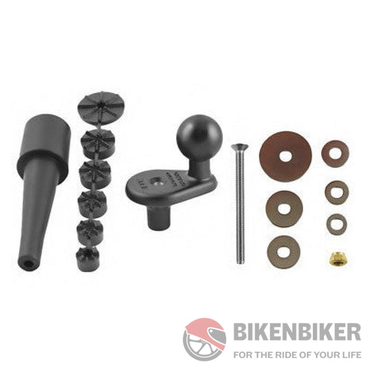 RAM Motorcycle Fork Stem Base with 1" Ball RAM Mount - Bike 'N' Biker