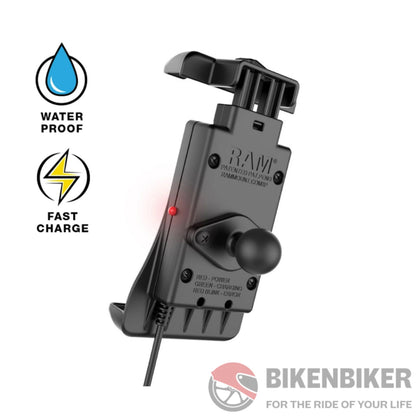 Ram Mounts Quick-Grip Waterproof Wireless Charging Holder Ram Accessory