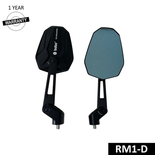 RM1-D Anti-Glare, Anti-Fog Rearview Bike Mirror - BOBO