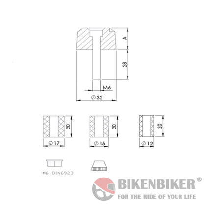Short Bar Ends Weights For All Bikes-Puig Bar Ends