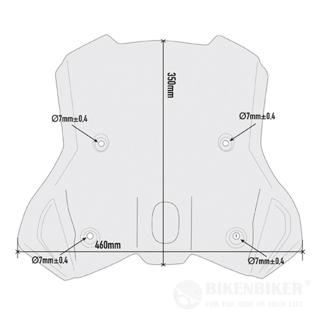 Smoked Windscreen For Ktm 390 Adventure 7710D - Givi Windscreen