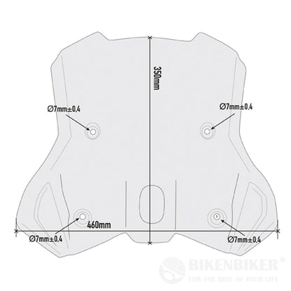 Smoked Windscreen For Ktm 390 Adventure 7710D - Givi Windscreen