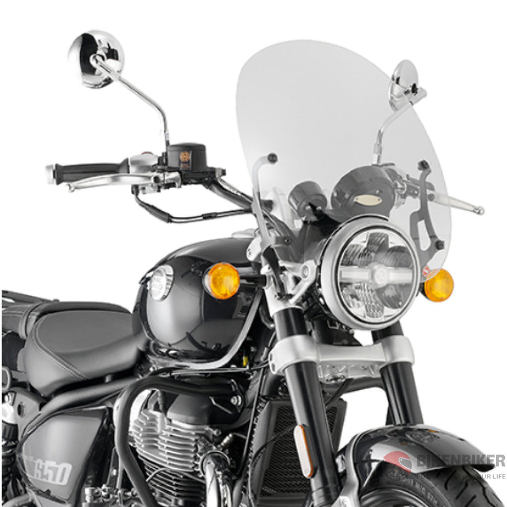 Specific Transparent Windscreen For Re Super Meteor 650 - Givi Windscreen