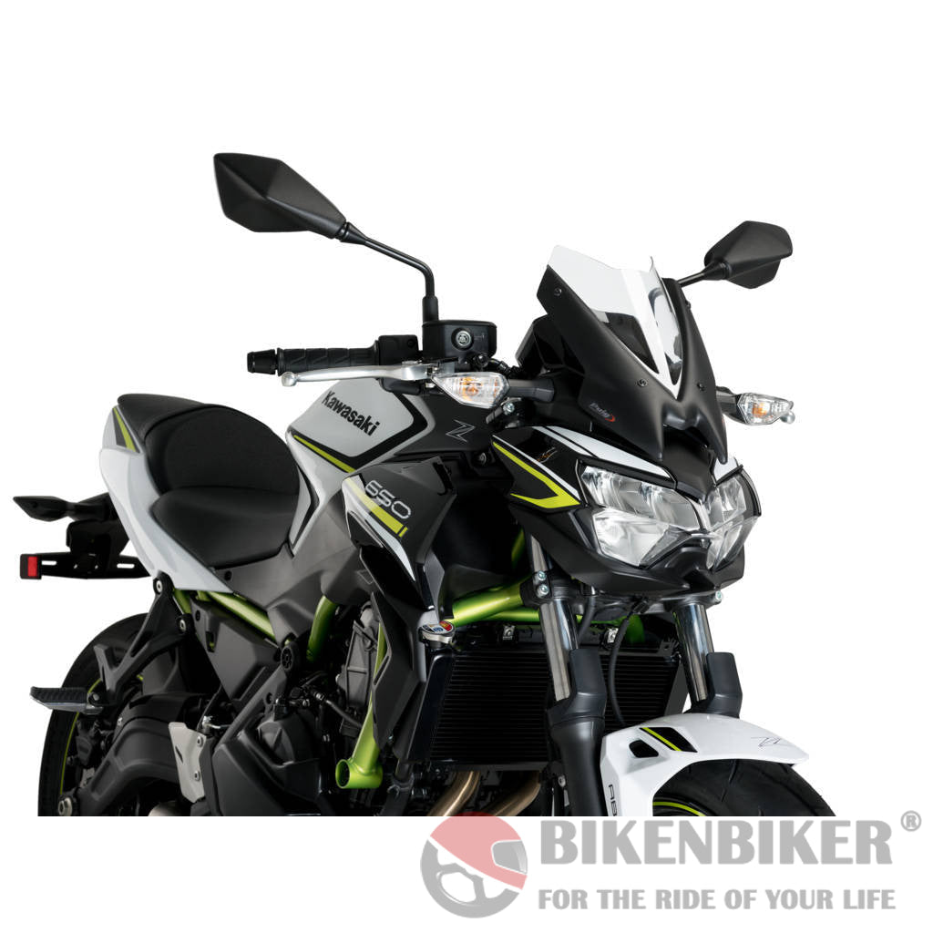 Sport Screen For Kawasaki Z650 (2020+) - Puig Clear Windscreen