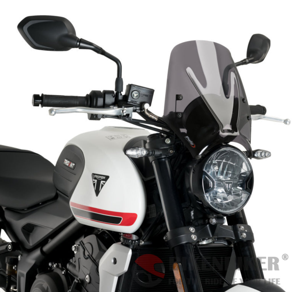 Sport Screen For Triumph Trident 660 2021 - Puig Dark Smoke Windscreen