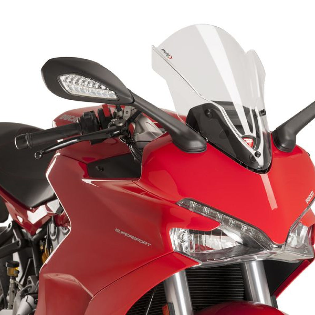Touring Screen For Ducati Supersport (2017-18) - Puig Clear Windscreen