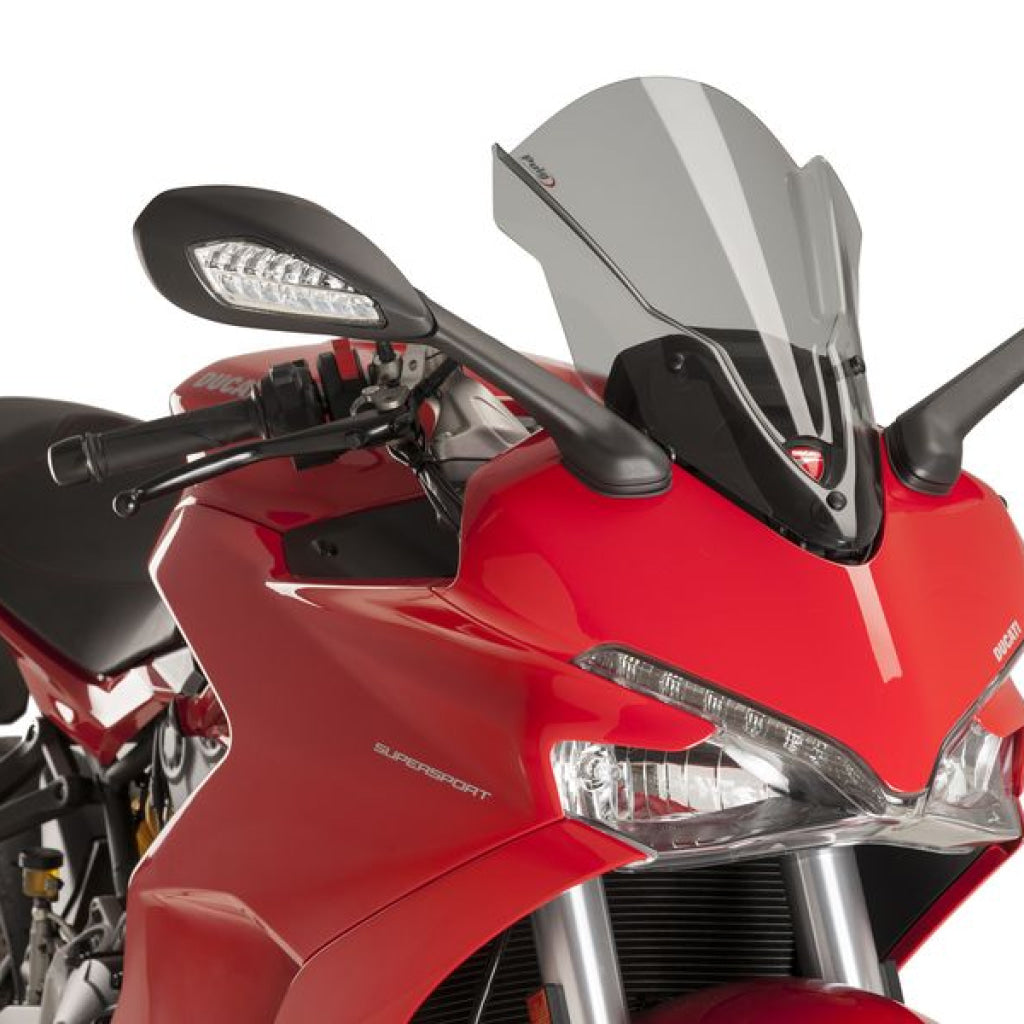 Touring Screen For Ducati Supersport (2017-18) - Puig Smoke Windscreen