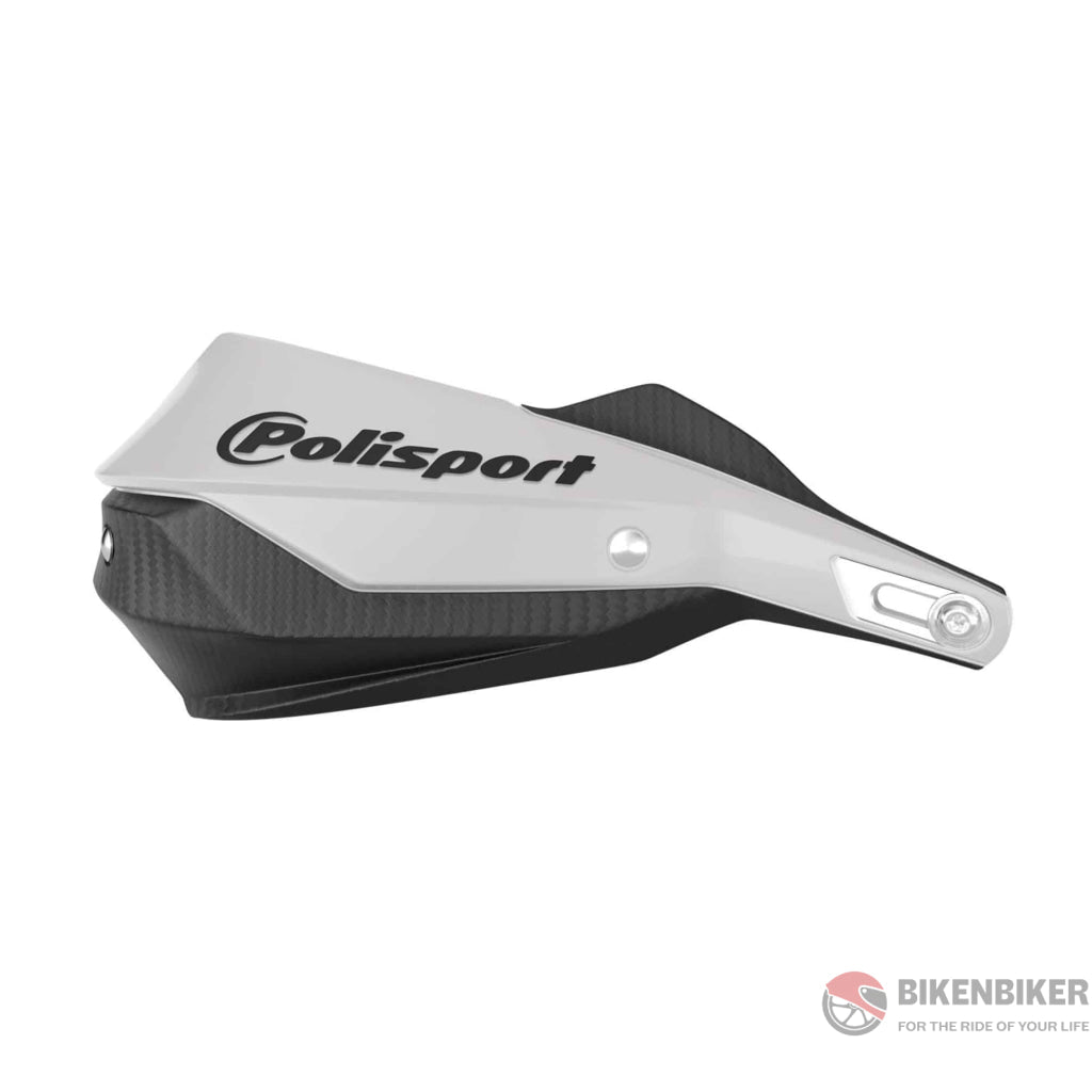 Trail Blazer Handguards - Polisport White/Black Hand Guards