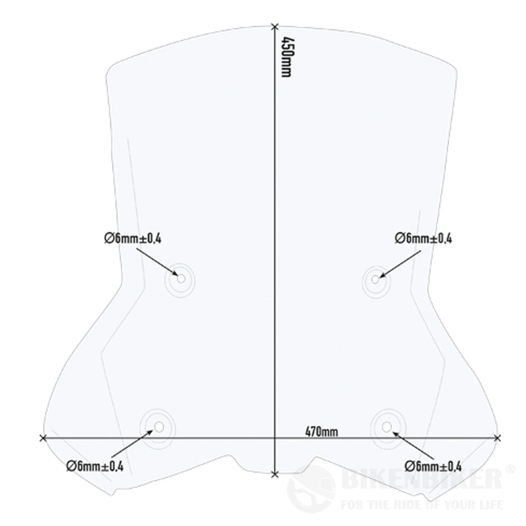 Transparent Windscreen For Ktm 390 Adventure 7710Dt - Givi Windscreen