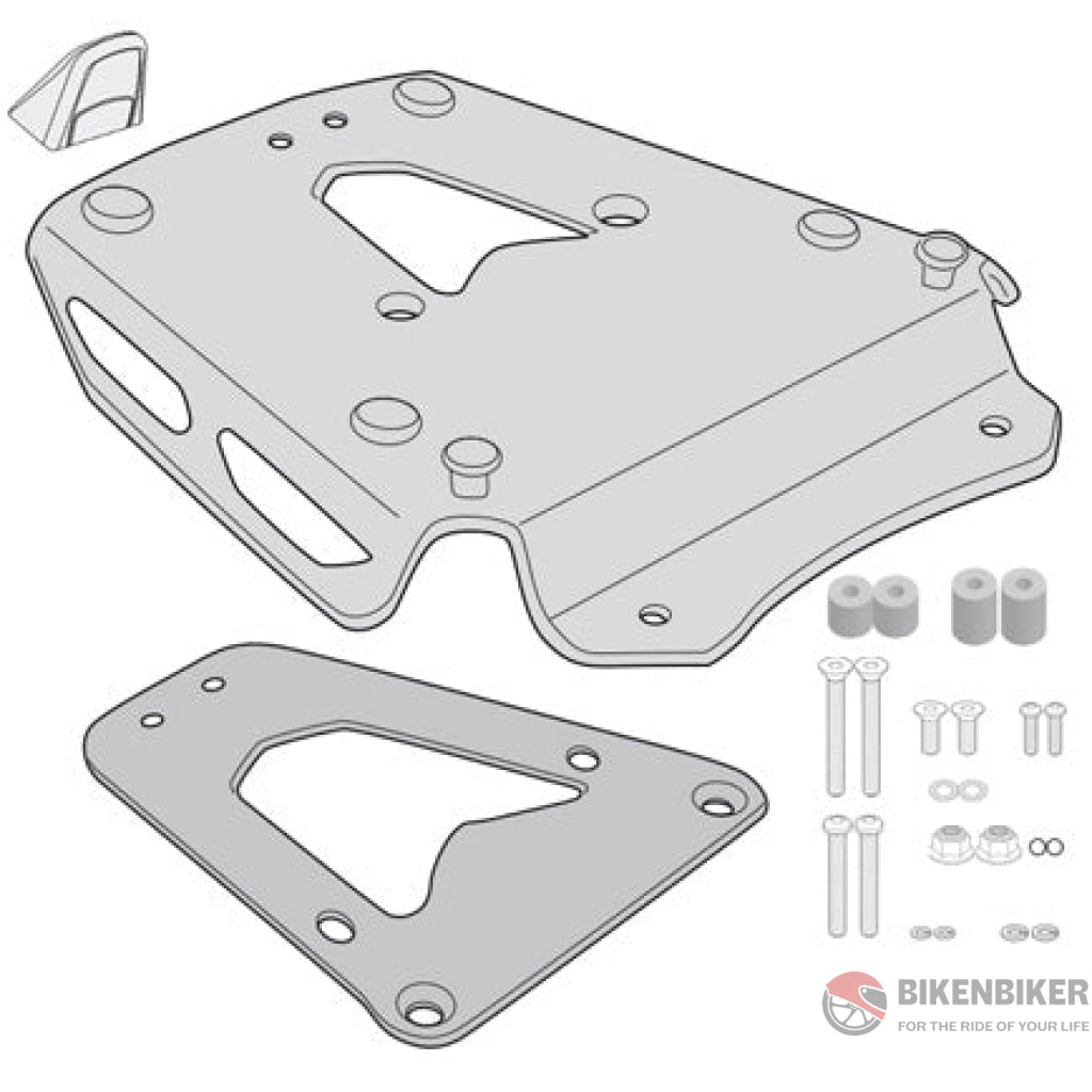 Triumph Tiger 1200 Gt Aluminum Rear Rack Specific For Monokey Top Case - Givi Side Carrier