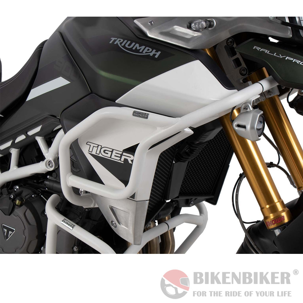 Triumph Tiger 850/900 Protection - Tank Guard Hepco & Becker White