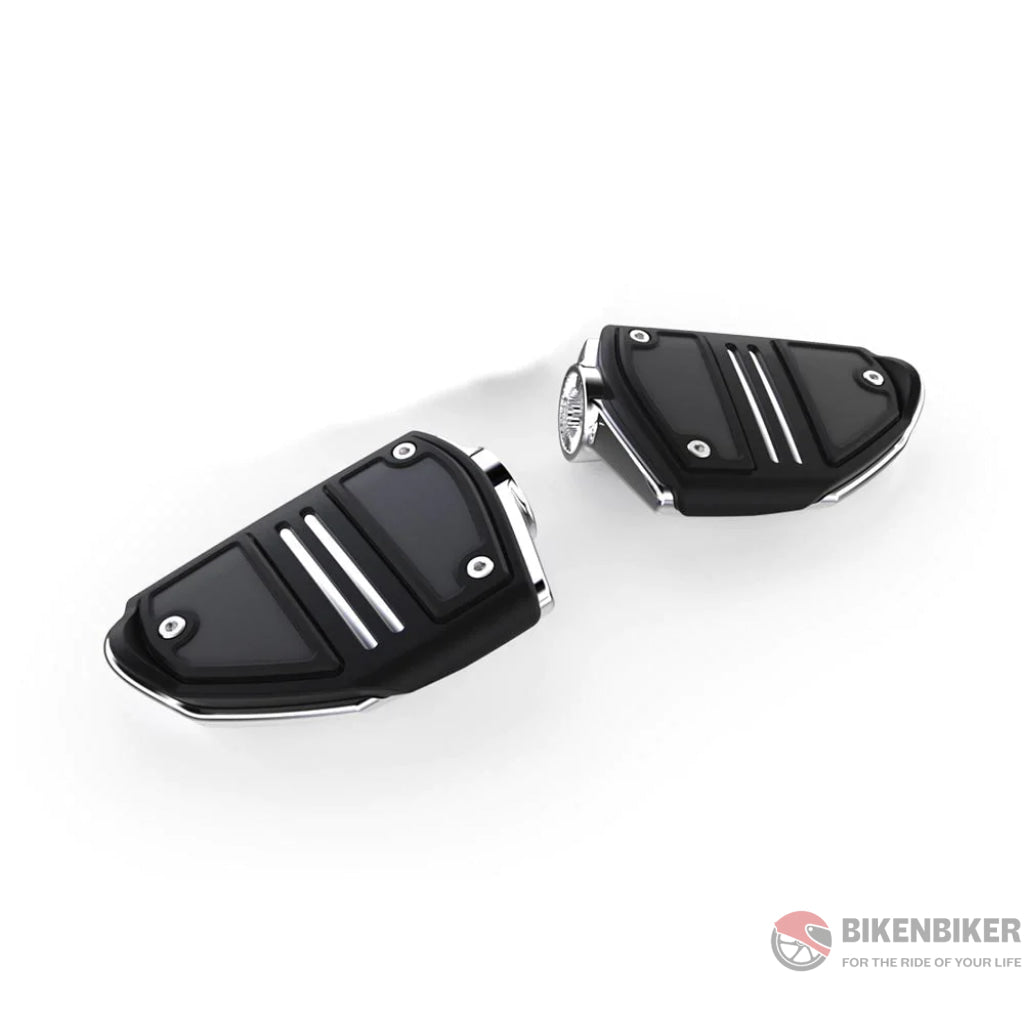 Twin Rail Footrest For Goldwing Black - Goldstrike Accessories