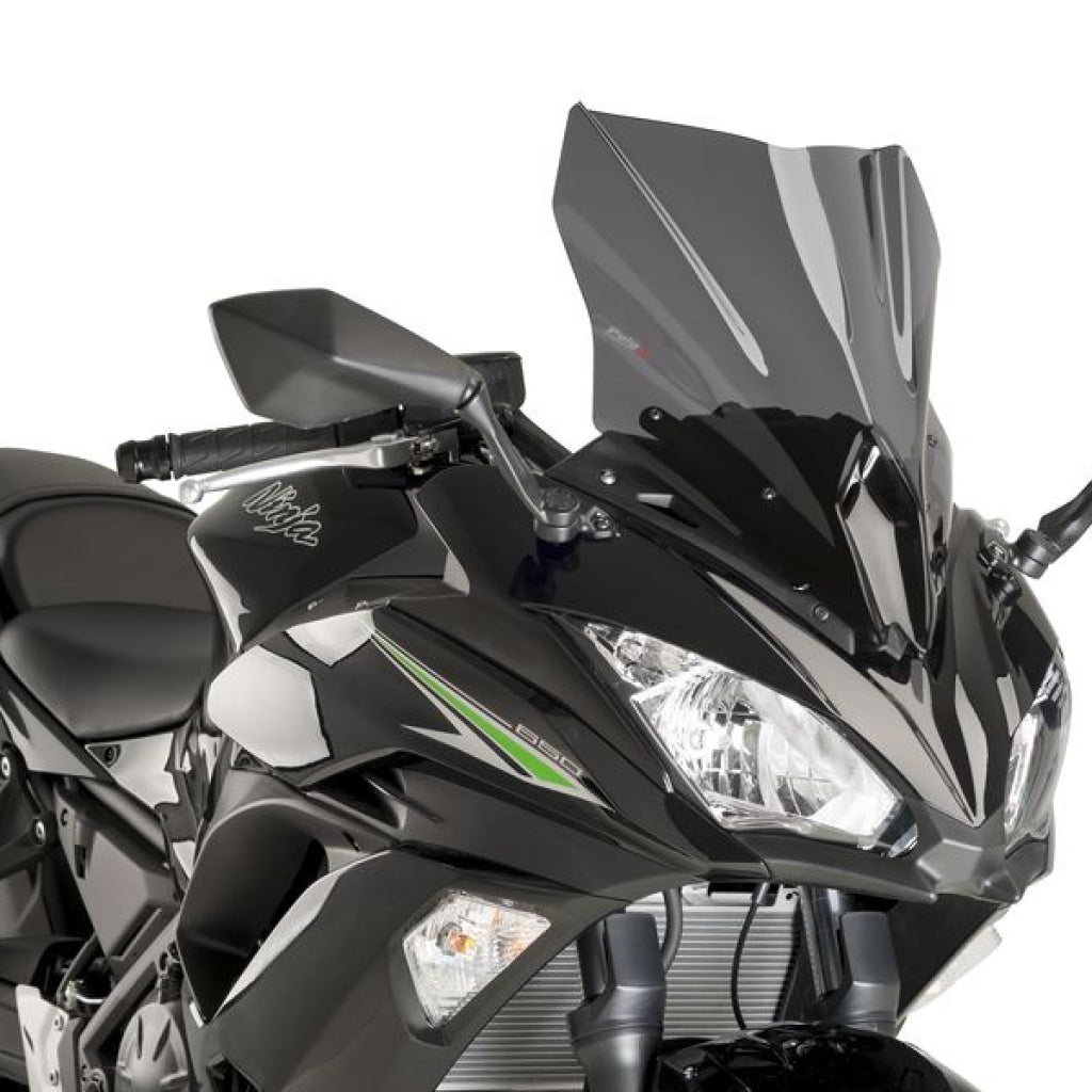 Windscreen For Ninja 650 (2017+) - Puig Dark Smoke Windscreen