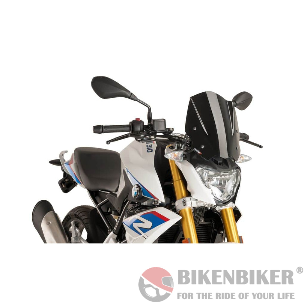 Windshield New Generation Sport For Bmw G310R 2016-Puig Black Wind Shield