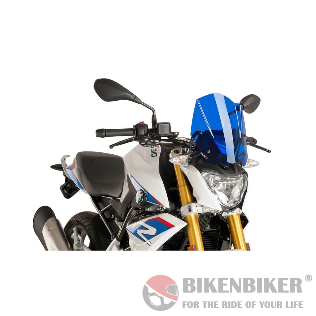 Windshield New Generation Sport For Bmw G310R 2016-Puig Blue Wind Shield