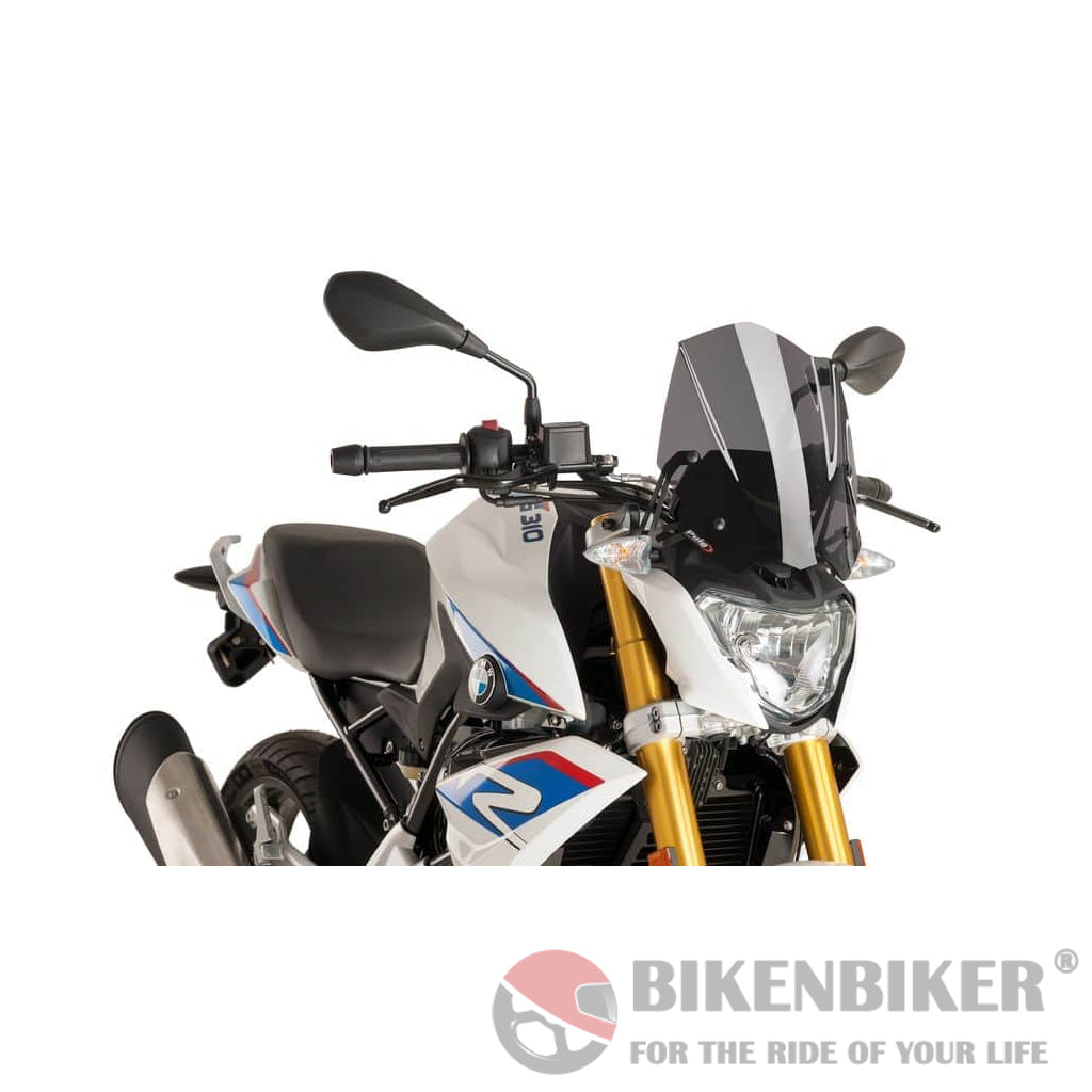 Windshield New Generation Sport For Bmw G310R 2016-Puig Dark Smoke Wind Shield