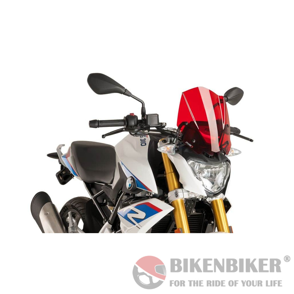 Windshield New Generation Sport For Bmw G310R 2016-Puig Red Wind Shield