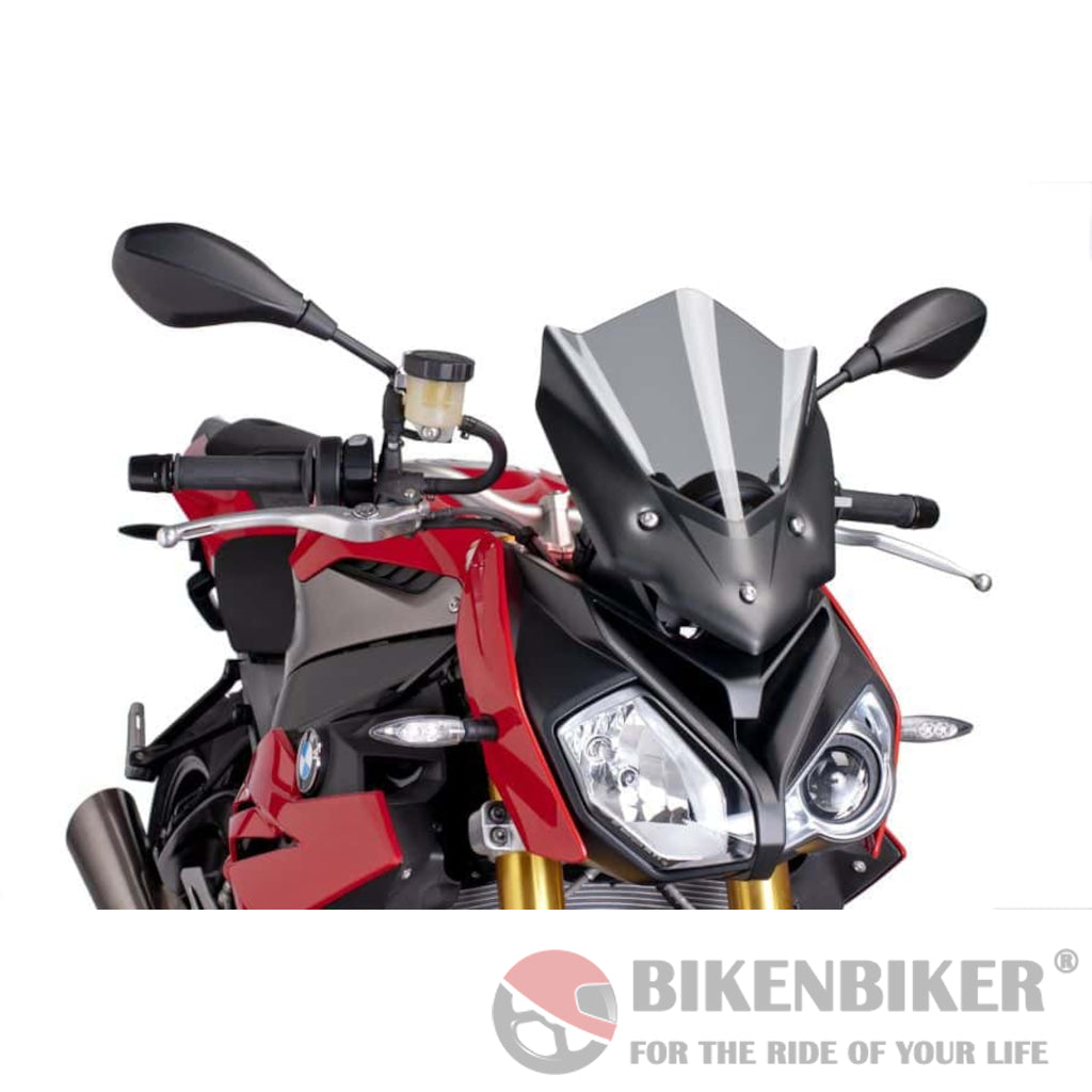 Windshield New Generation Sport For Bmw S1000R 2014-Puig Smoke Wind Shield