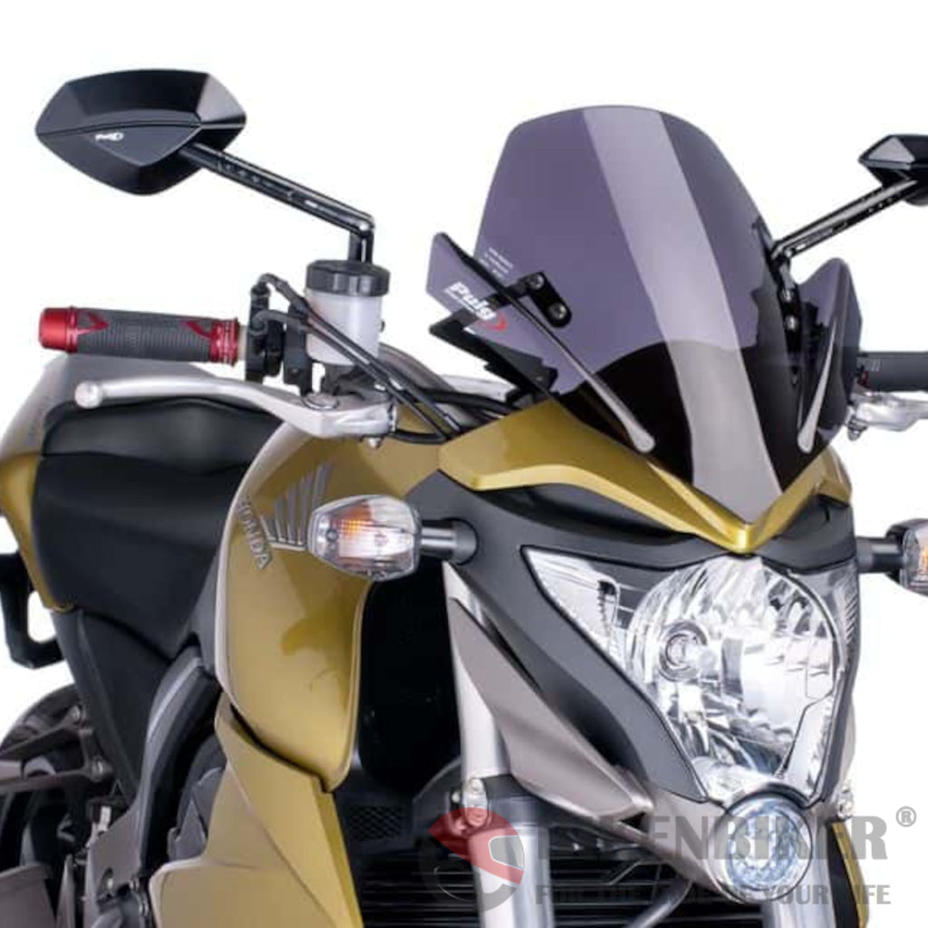 Windshield New Generation Sport For Honda Cb1000R 2014-Puig Dark Smoke Wind Shield