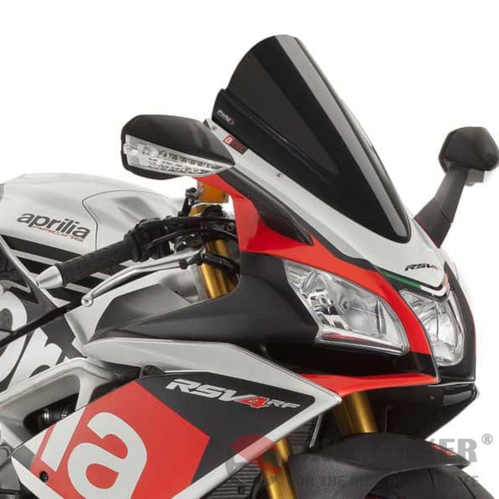 Z-Racing Screen For Aprillia Rsv4 Rf-Puig Black Windscreen