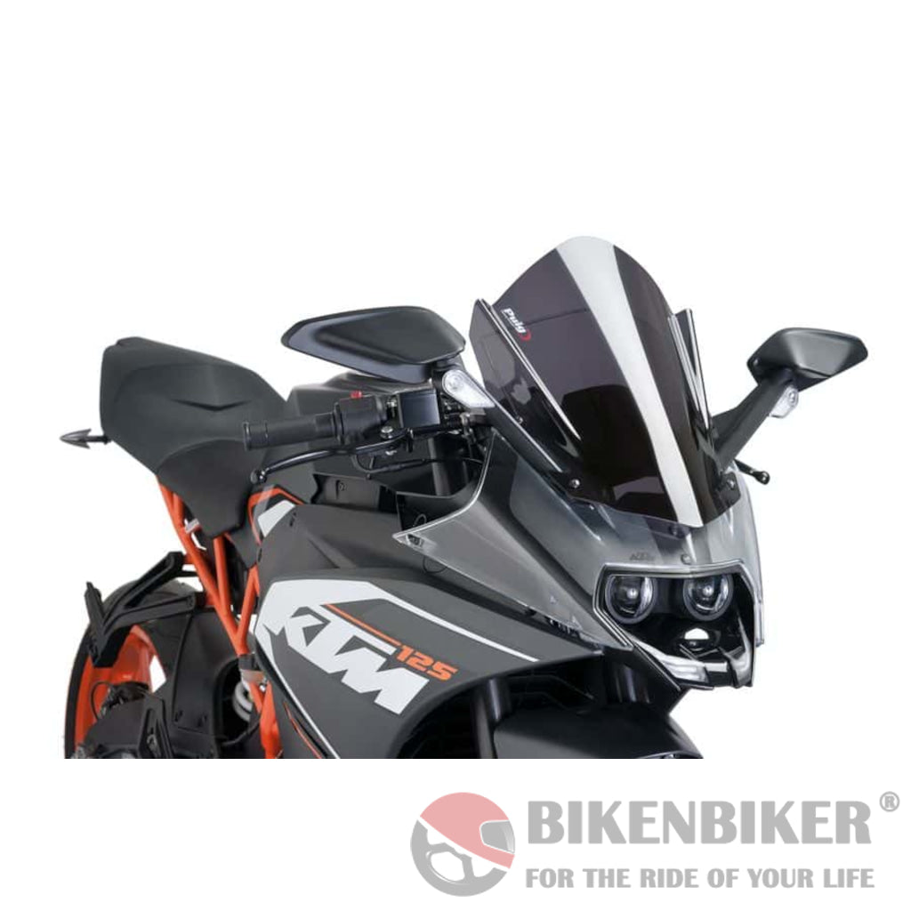 Z Racing Screen For Ktm Rc 200/390 (2014 - 17) - Puig Dark Smoke Windscreen